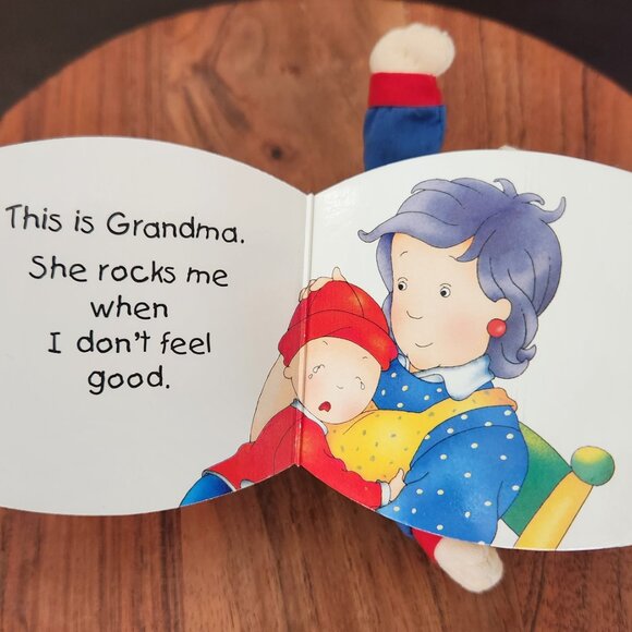 Vintage, 8 inch, Caillou, Doll With Small Backpack Book Attached, Rare, Baby Toy - Picture 10 of 12